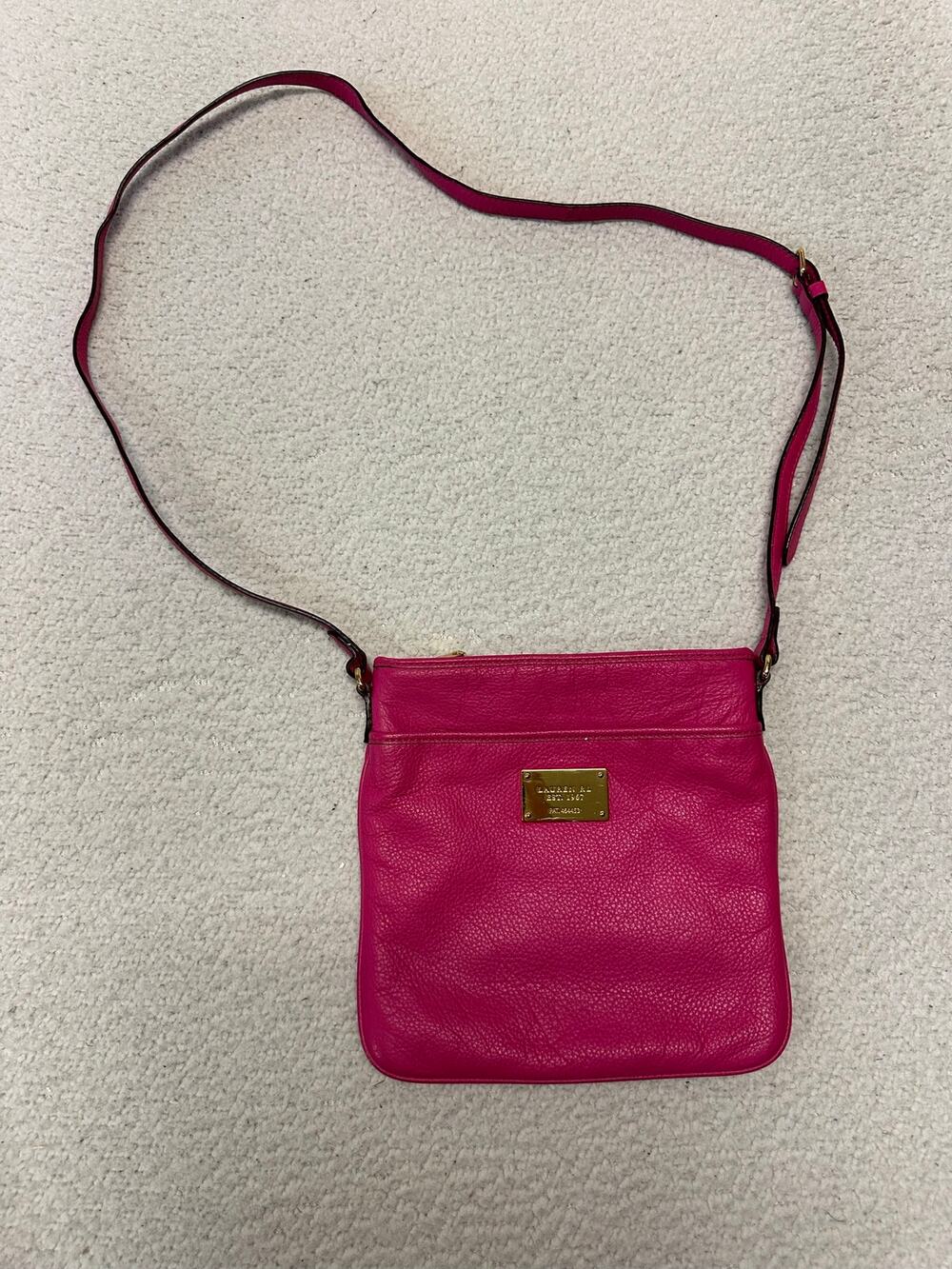 Ralph Lauren Leather Messenger Crossbody Bag